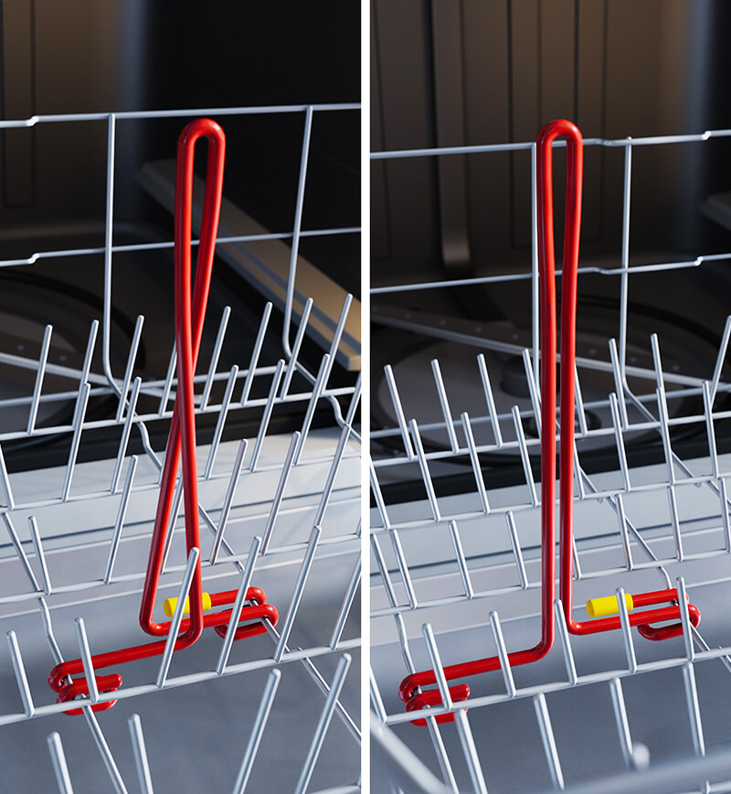 bottdock flaschenständer für geschirrspüler